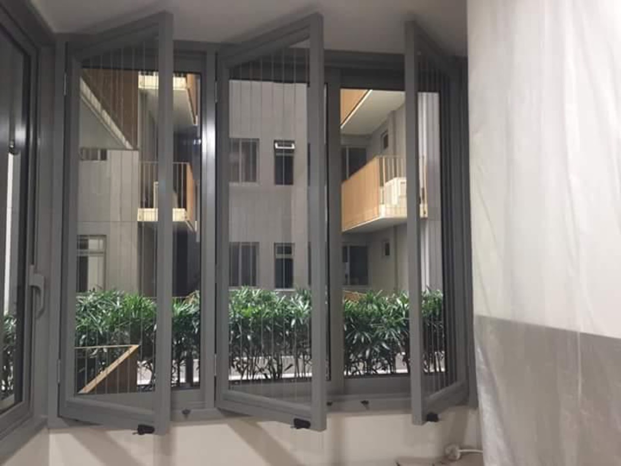 Casement · Window invisible grille installation in Singapore