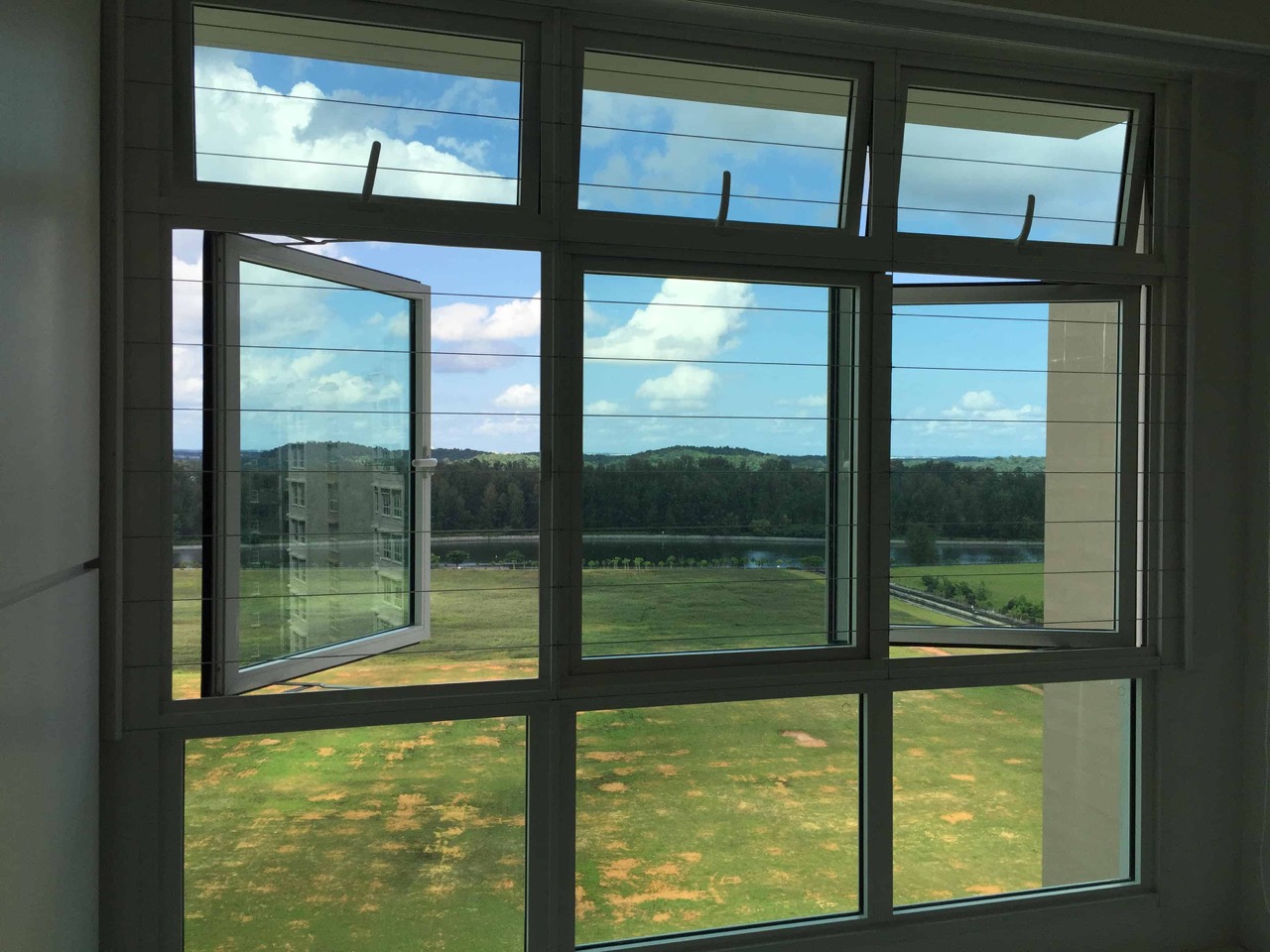 Window grille with view