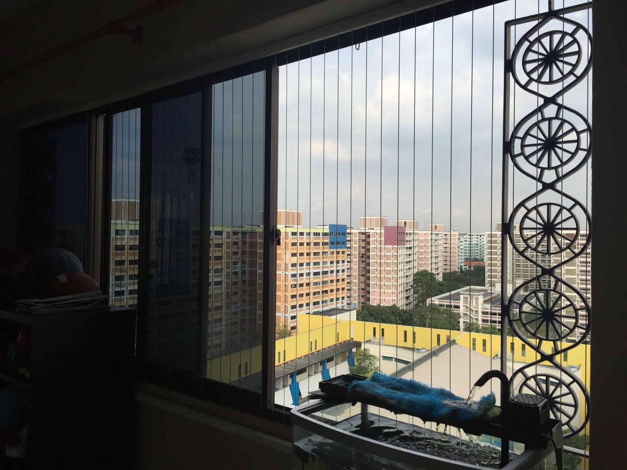 Window Grille invisible grille installation in Singapore